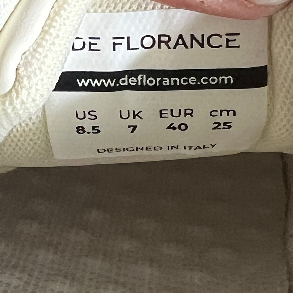 De Florence 8.5 de clouda white and turquoise sneakers - Picture 6 of 7